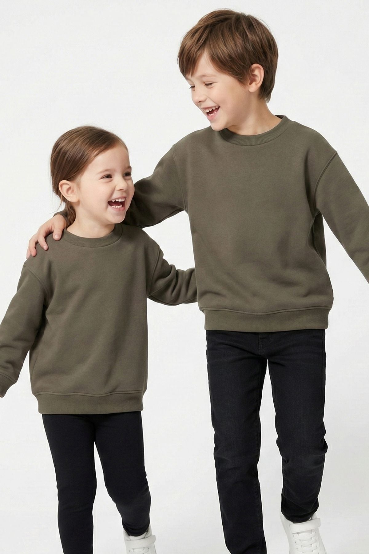 3'Lü Basic Şardonlu Çocuk Sweatshirt