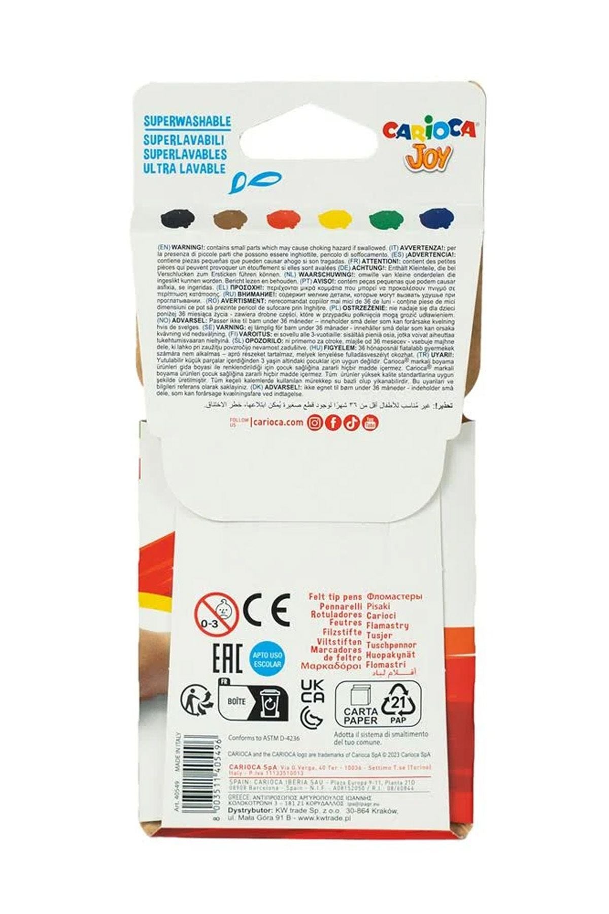 6'lı Silinebilen Sihirli Keçeli Boya Kalemi