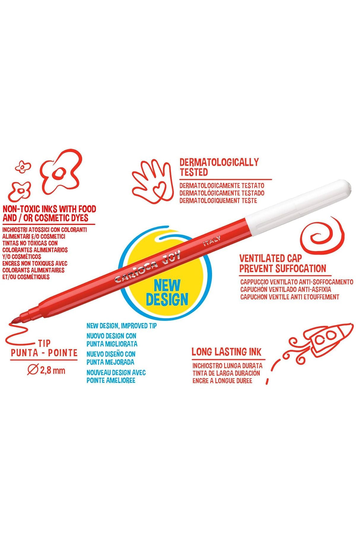 6'lı Silinebilen Sihirli Keçeli Boya Kalemi