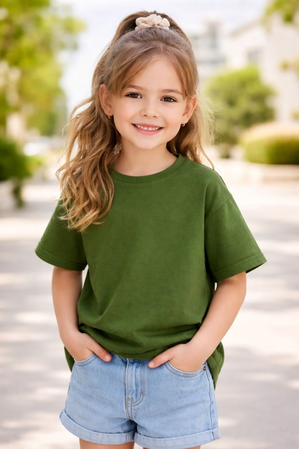 Unisex Basic Kısa Kollu Çocuk T-Shirt