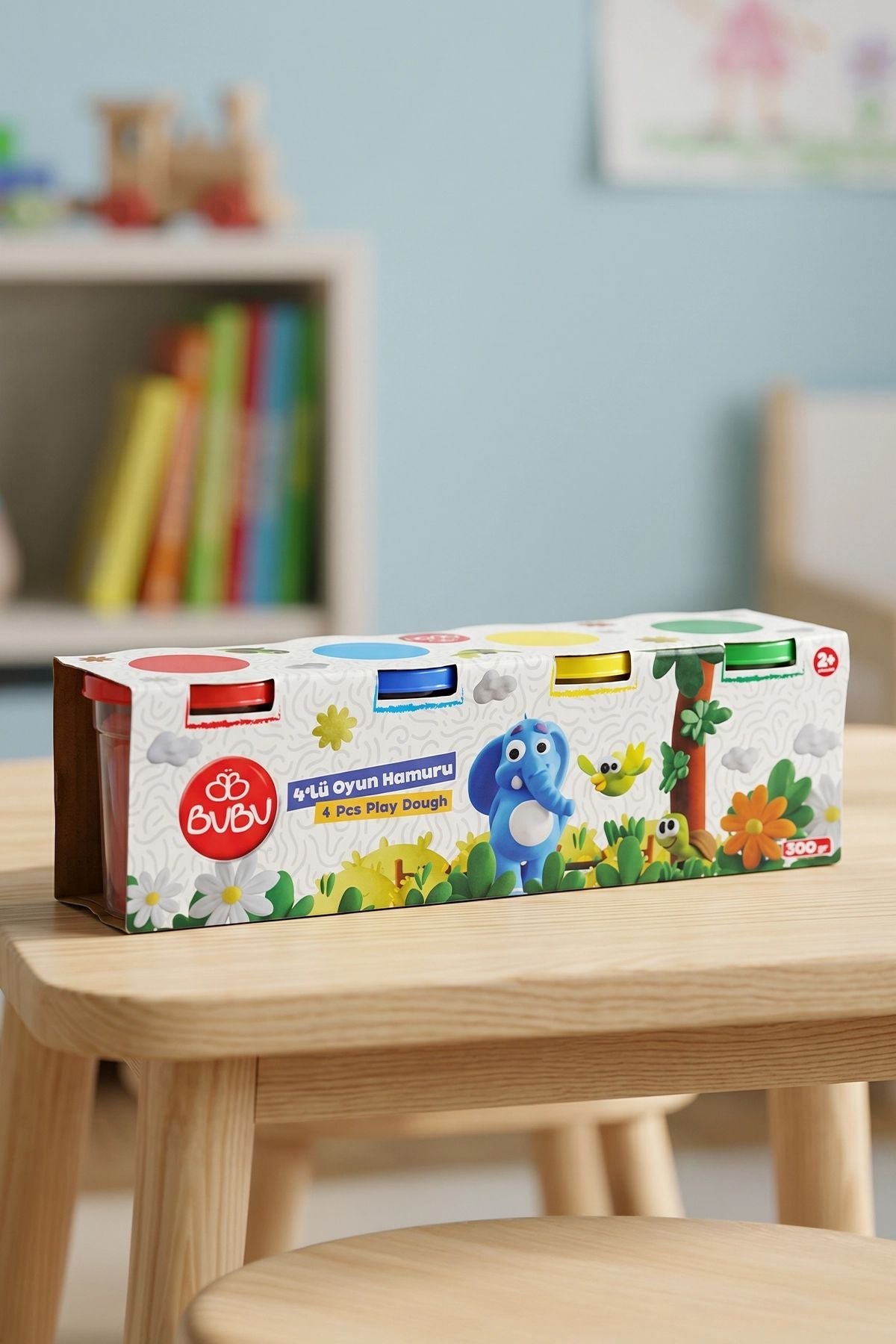 Bubu 4'Lü Oyun Hamuru - 4 Pcs Play Dough
