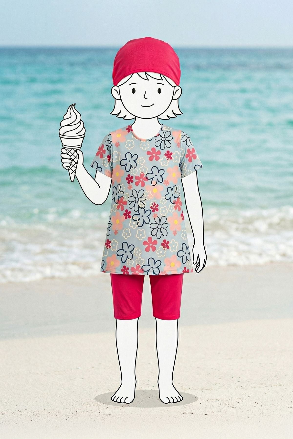 Daisy Bloom Kız Çocuk Mayo Takımı