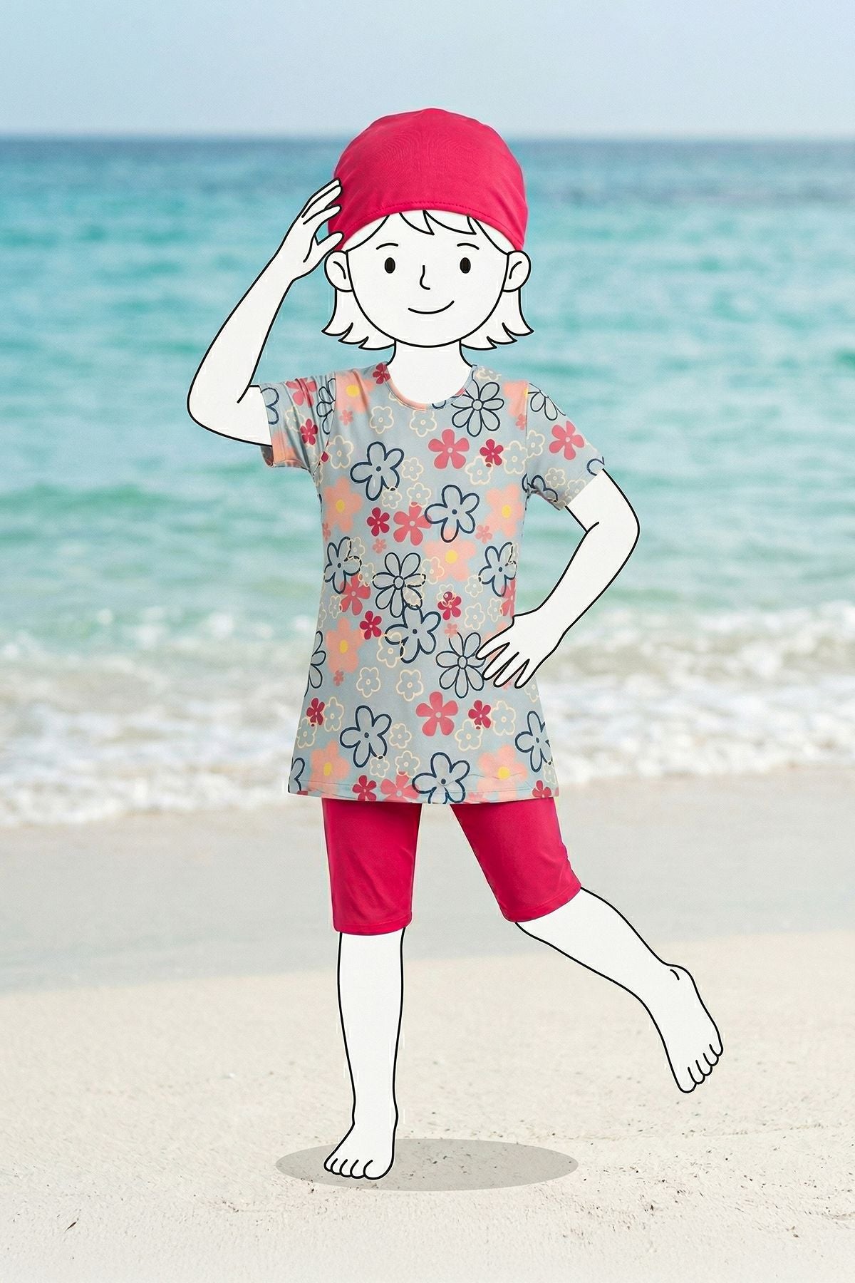 Daisy Bloom Kız Çocuk Mayo Takımı