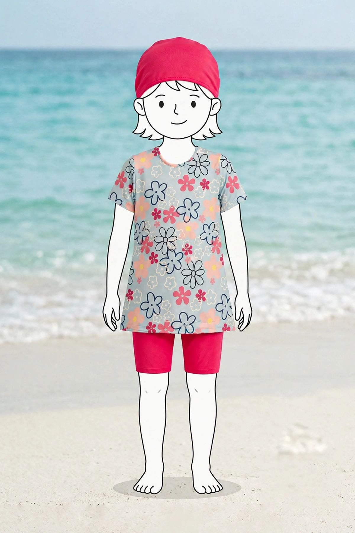 Daisy Bloom Kız Çocuk Mayo Takımı