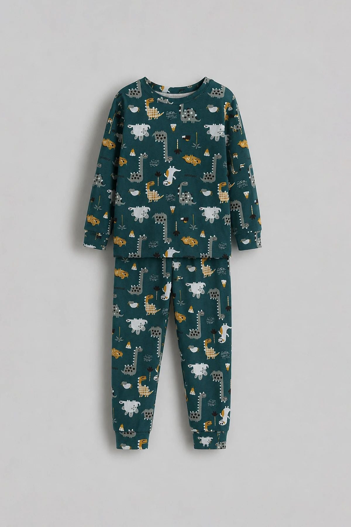 Erkek Çocuk %100 Pamuk Süprem Kumaş Uzun Kollu Mevsimlik Pijama Takımı