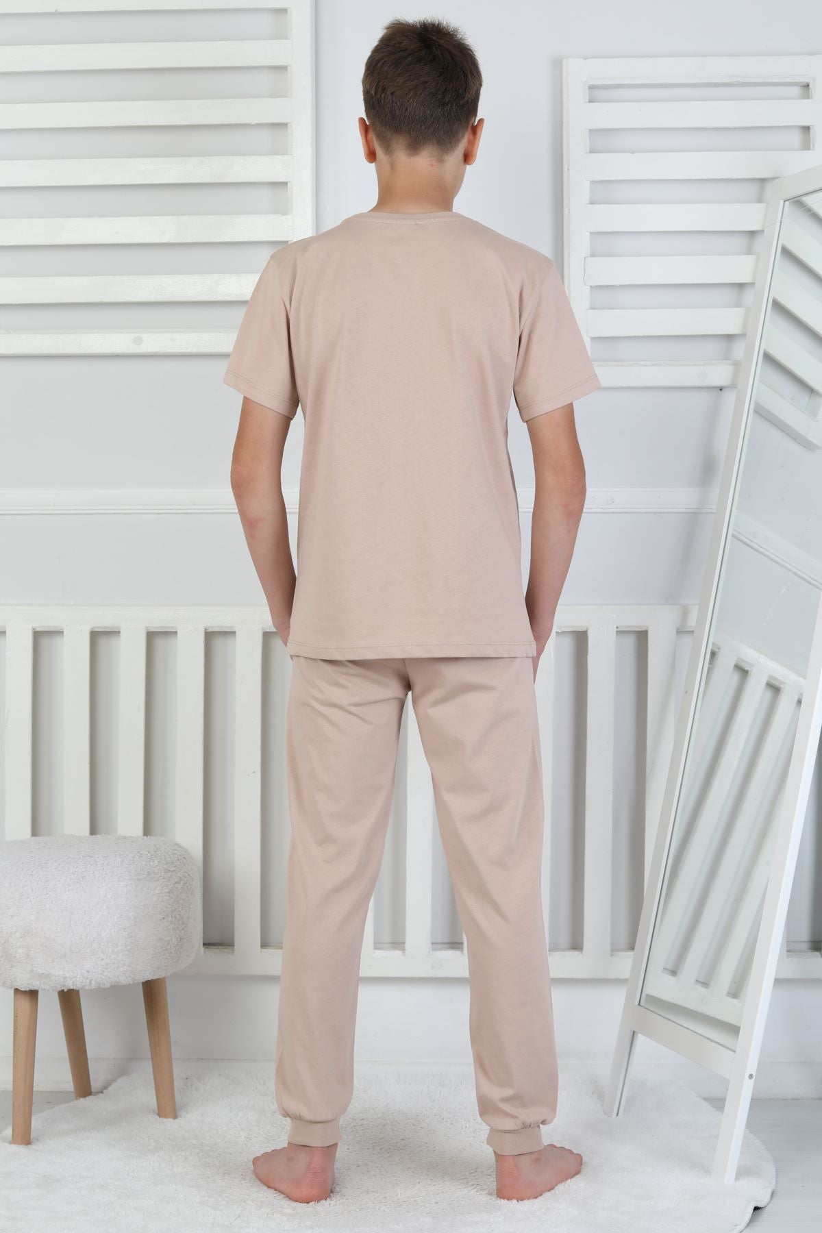 Gamer Console Desenli Kısa Kollu Erkek Çocuk Pijama Takımı