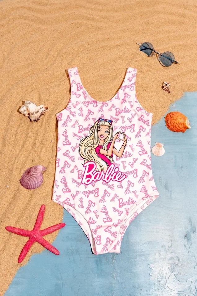 Karakter Baskılı Kız Çocuk Mayo Takımı