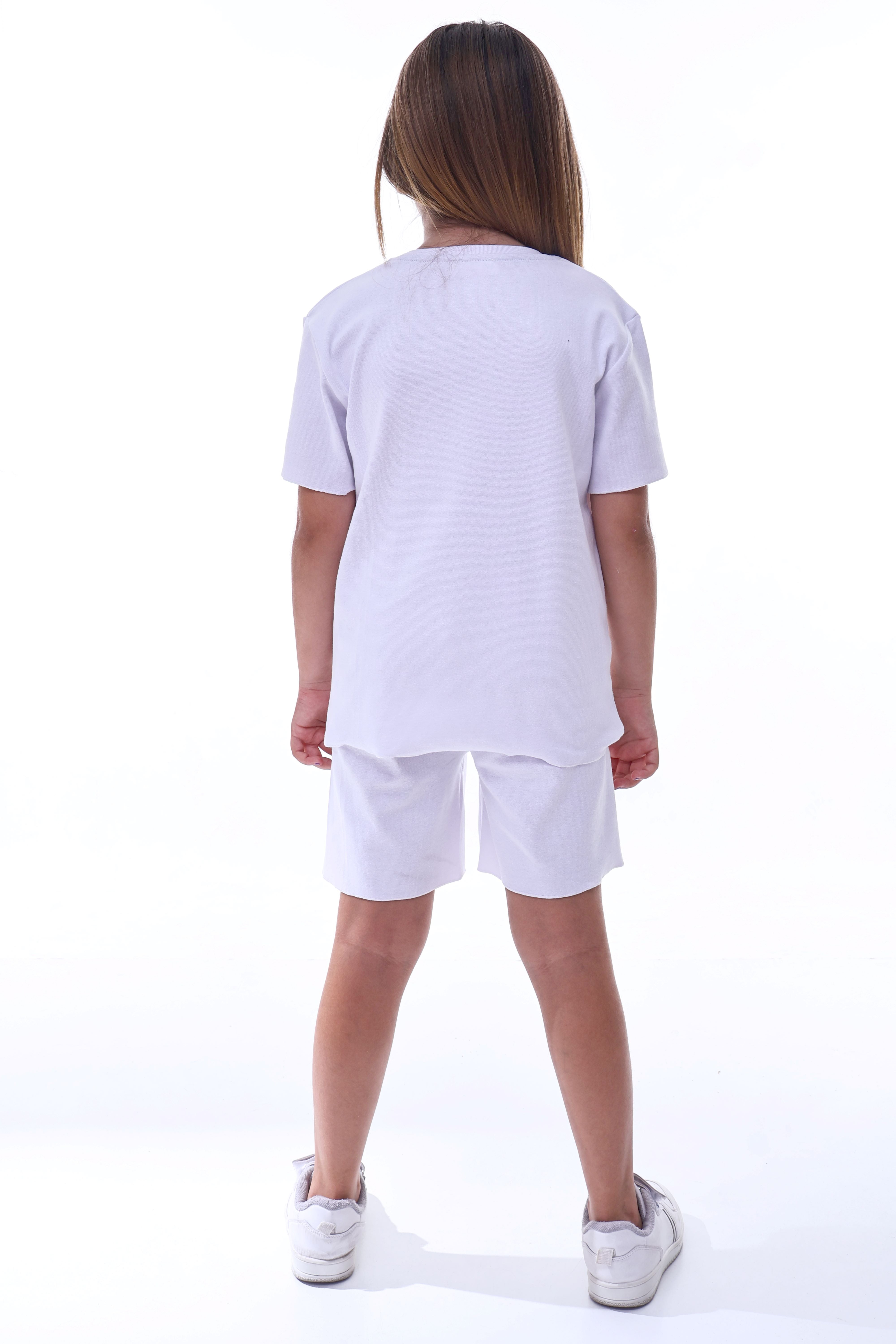 Ribana Beybi Overlok Detaylı Kuromi Nakışlı Alt-Üst Takım