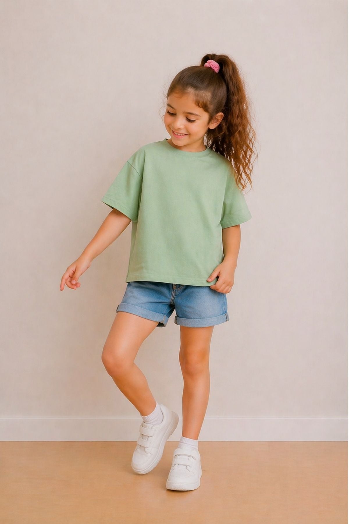 Kız Çocuk Basic kısa Kollu T-Shirt