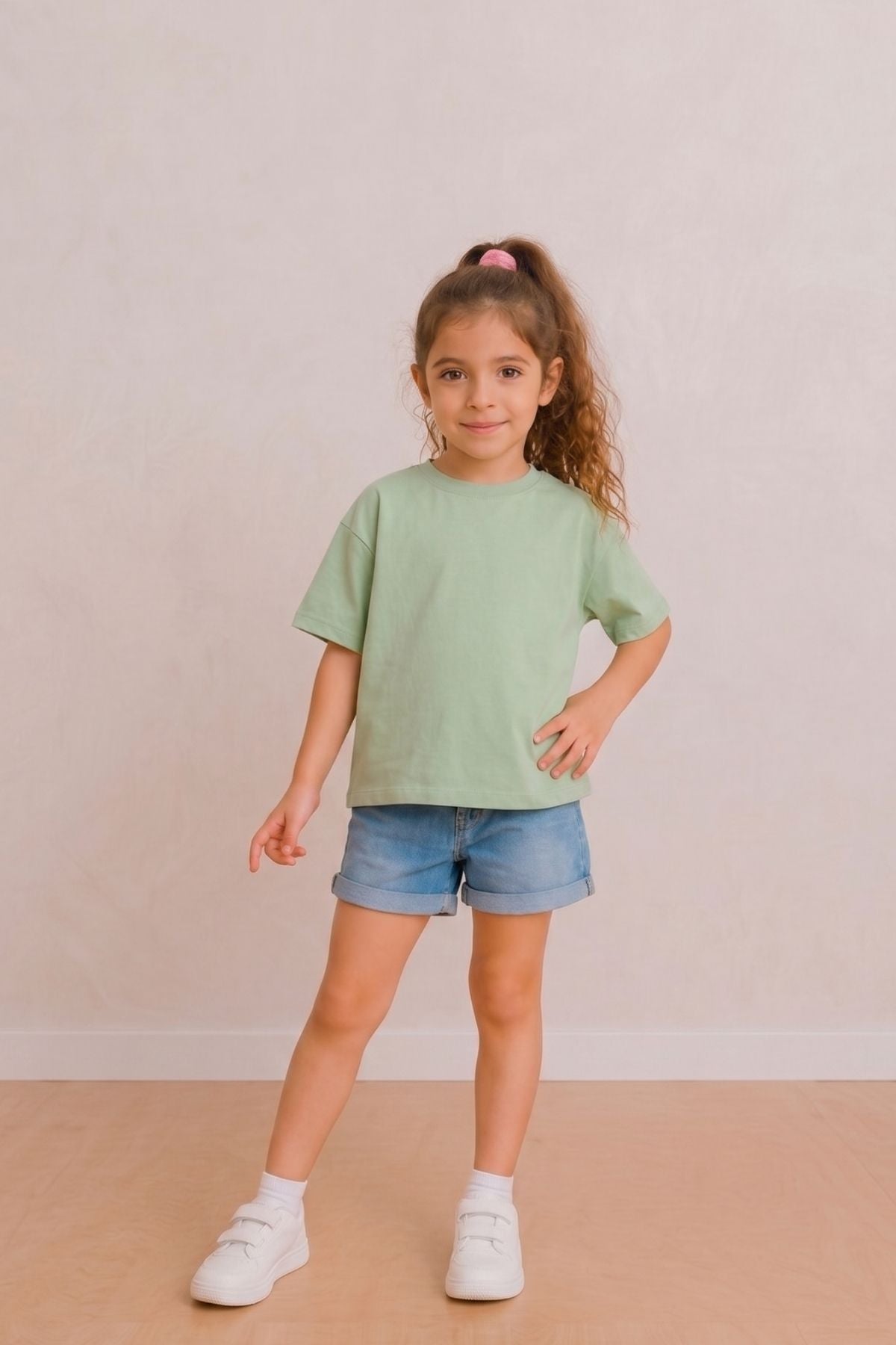 Kız Çocuk Basic kısa Kollu T-Shirt