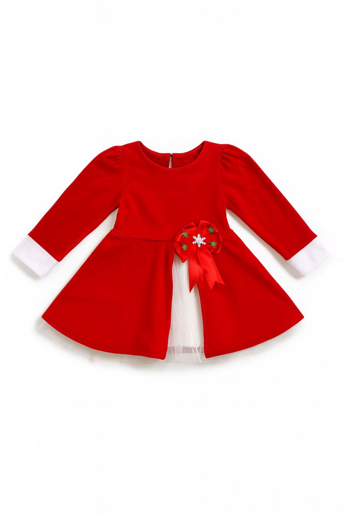 Kız Çocuk Kurdele Süslü Tüllü Elbise