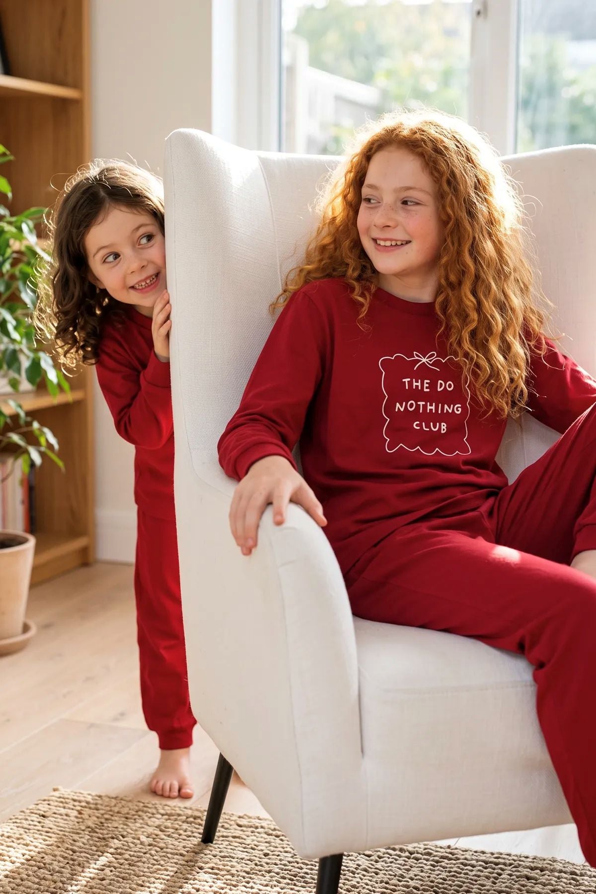 Kız Çocuk The Do Nothing Club Baskılı Uzun Kollu Pijama Takımı