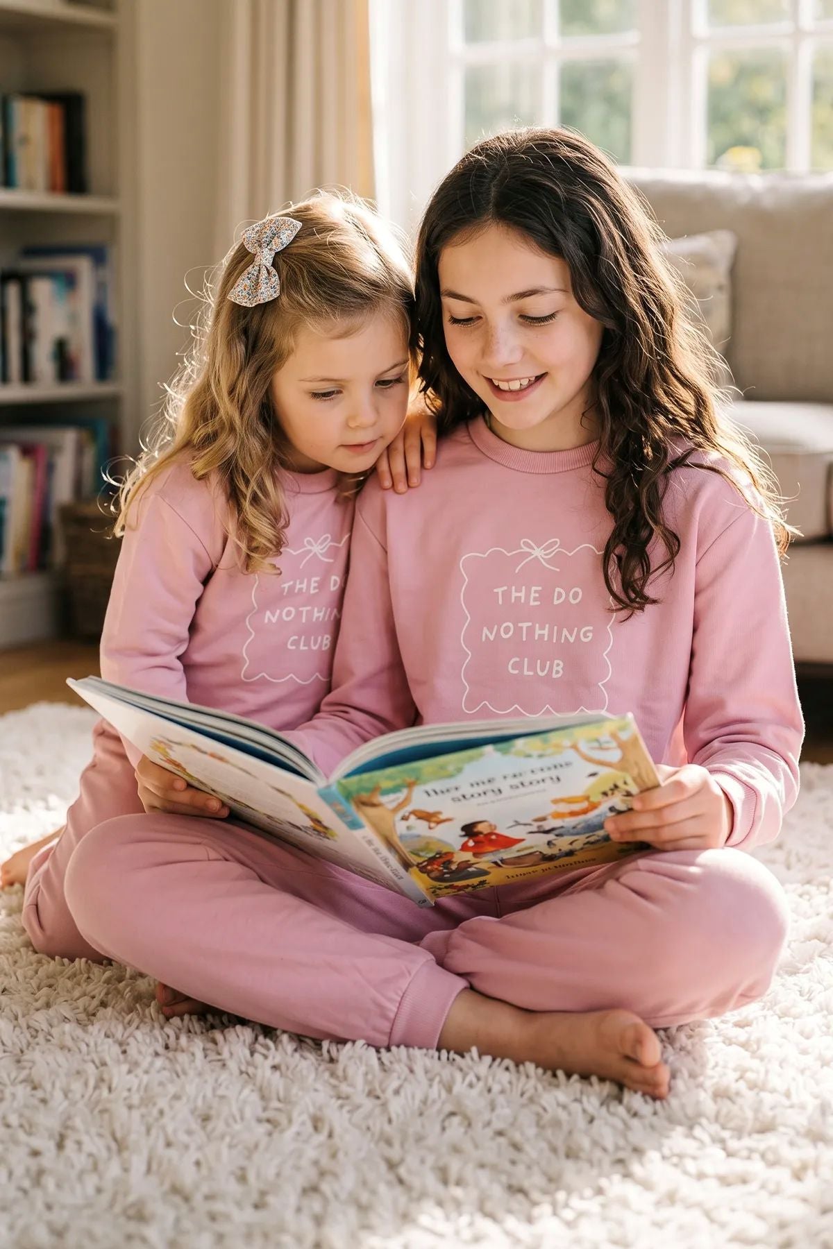 Kız Çocuk The Do Nothing Club Baskılı Uzun Kollu Pijama Takımı