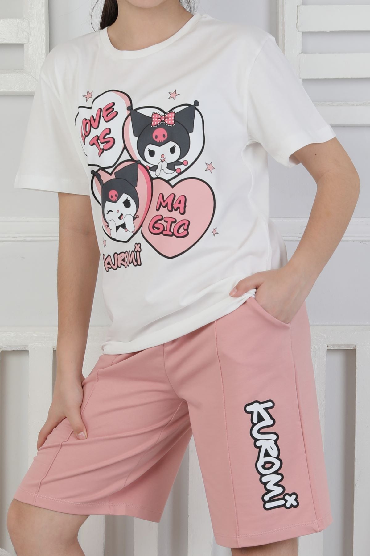 Love Is Kız Çocuk Üst Süprem Alt 2 İp Şort Takım