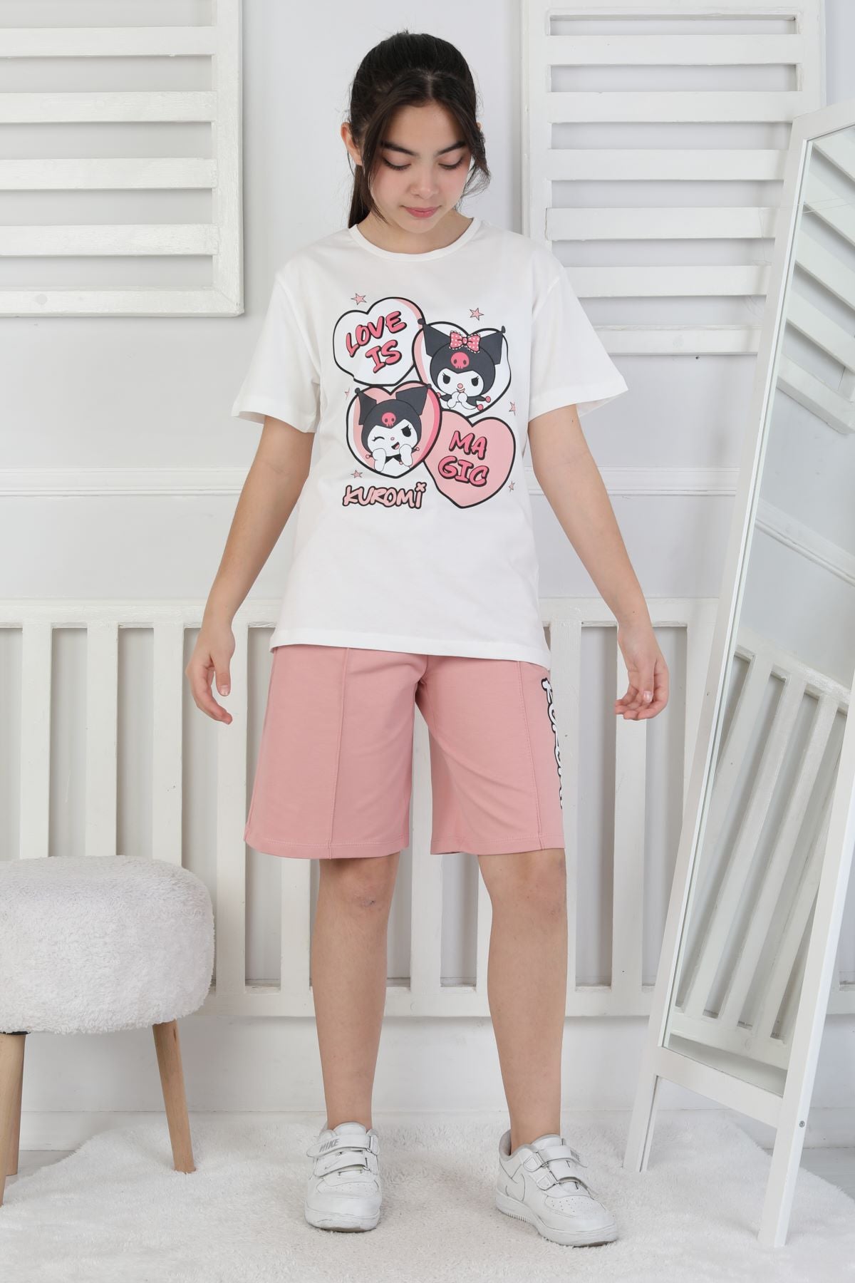 Love Is Kız Çocuk Üst Süprem Alt 2 İp Şort Takım