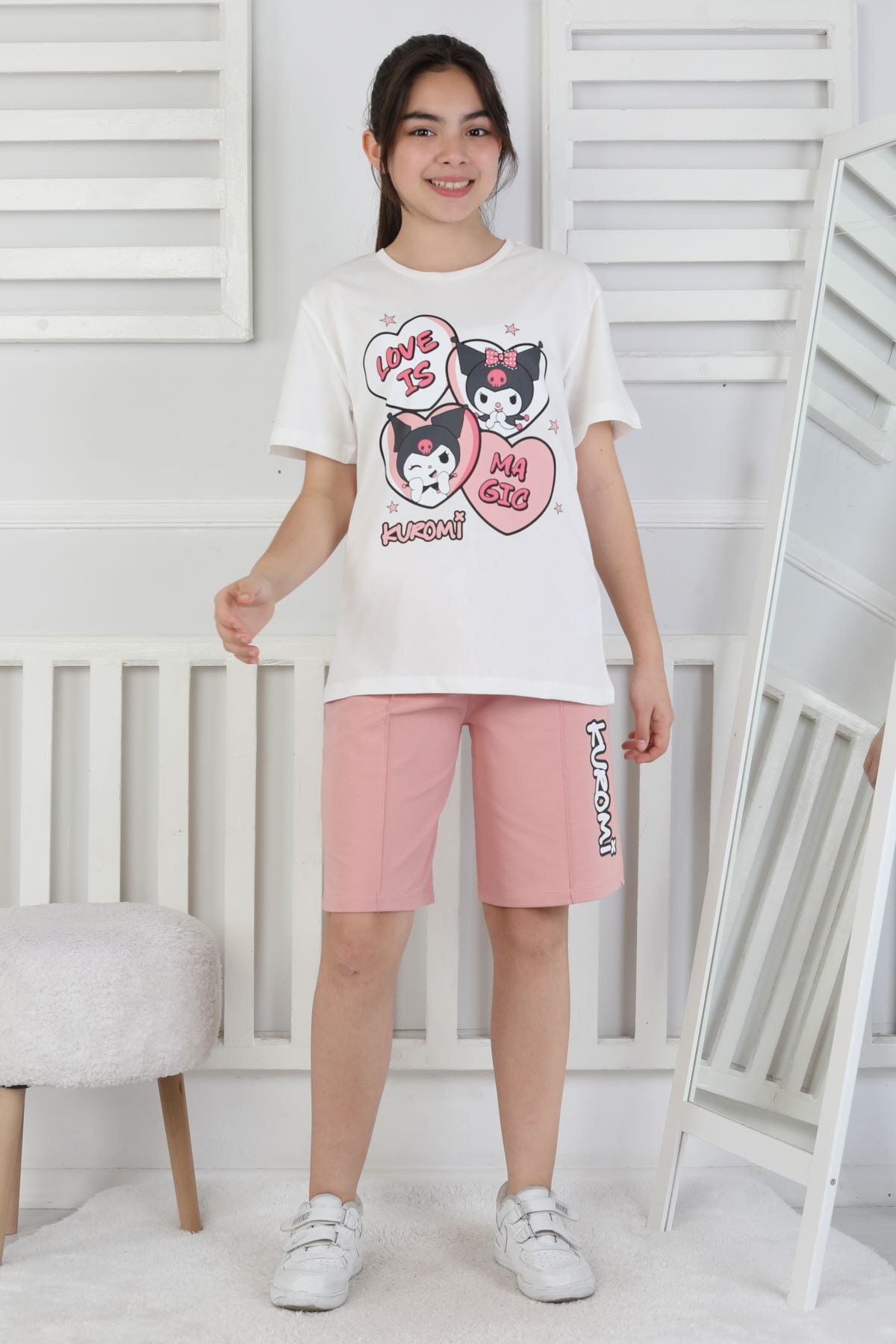 Love Is Kız Çocuk Üst Süprem Alt 2 İp Şort Takım