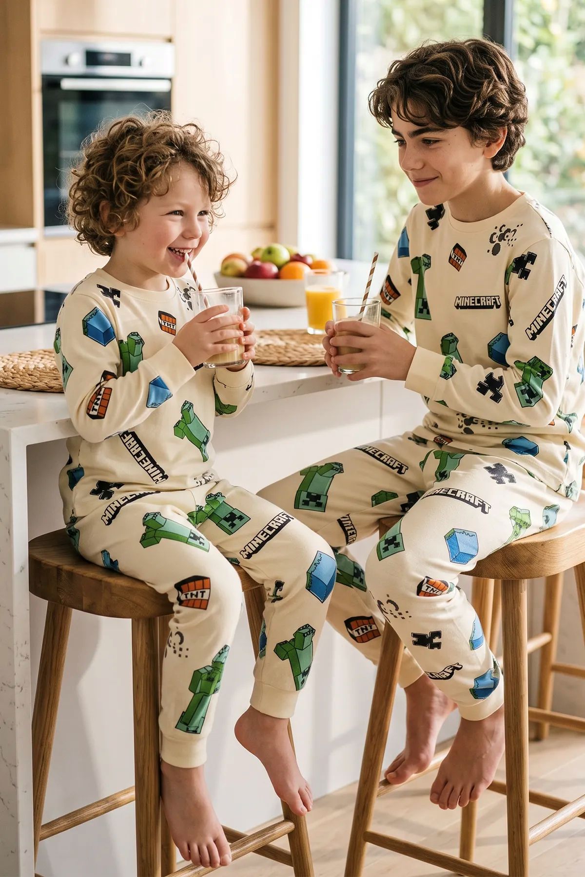 Computer Game Desenli Erkek Çocuk Pijama Takımı