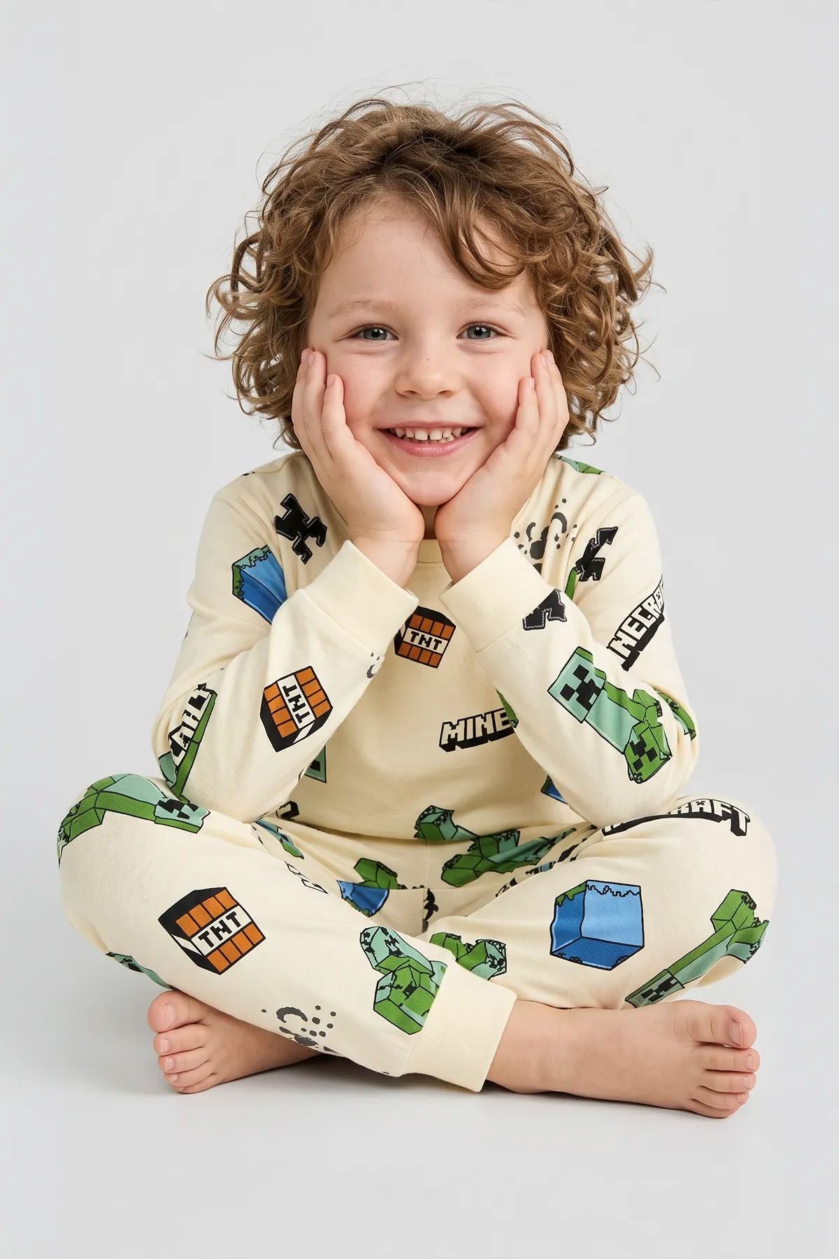 Computer Game Desenli Erkek Çocuk Pijama Takımı