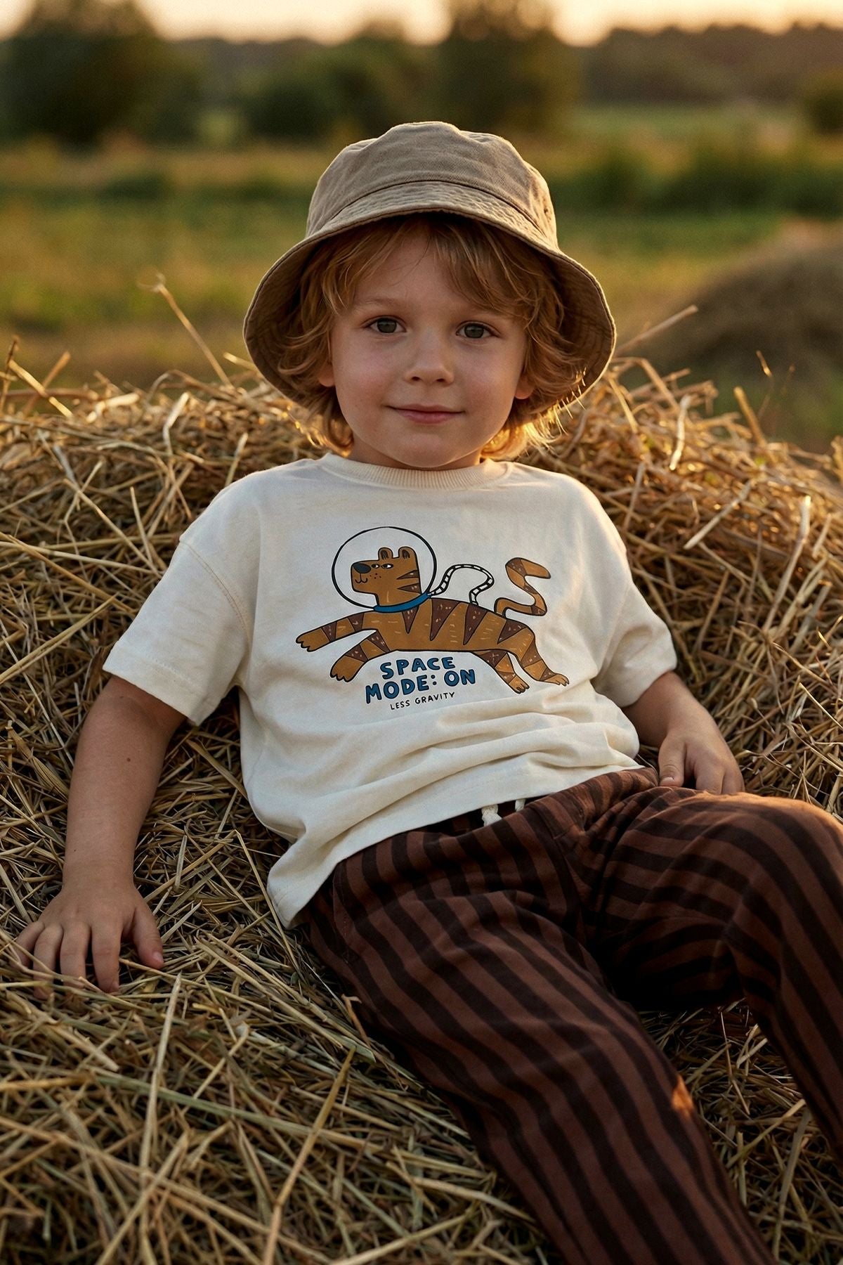 Space Mode Kaplan Baskılı Erkek Çocuk Alt Üst Takım