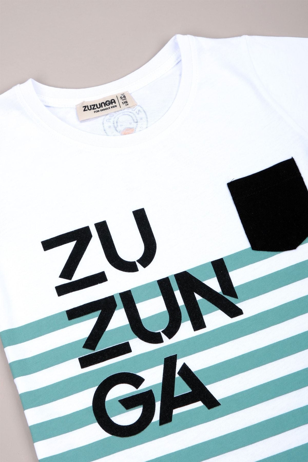 Striped Mint Erkek Çocuk T-Shirt