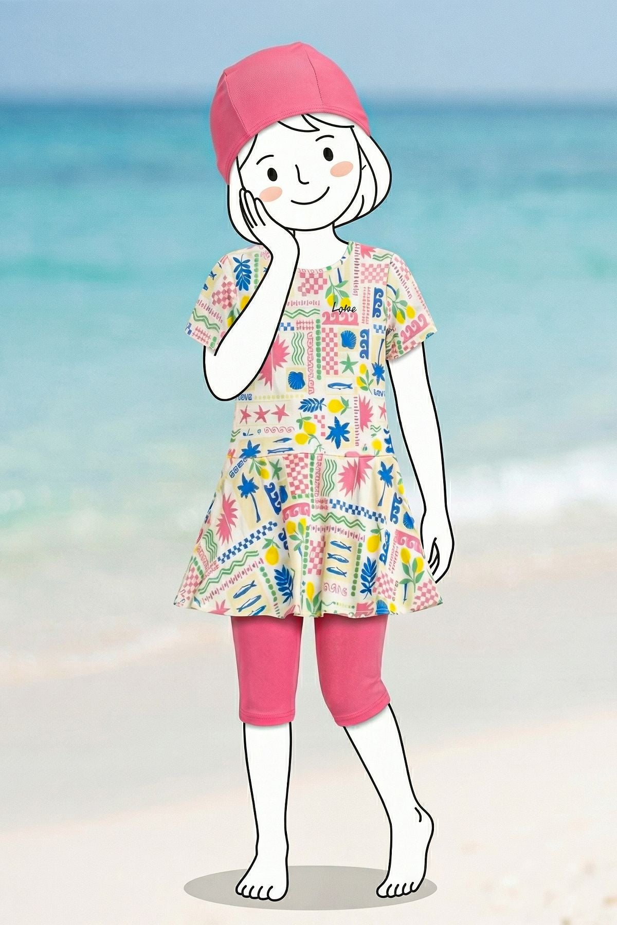 Tropic Fun Kız Çocuk Deniz Takımı – Hediyeli