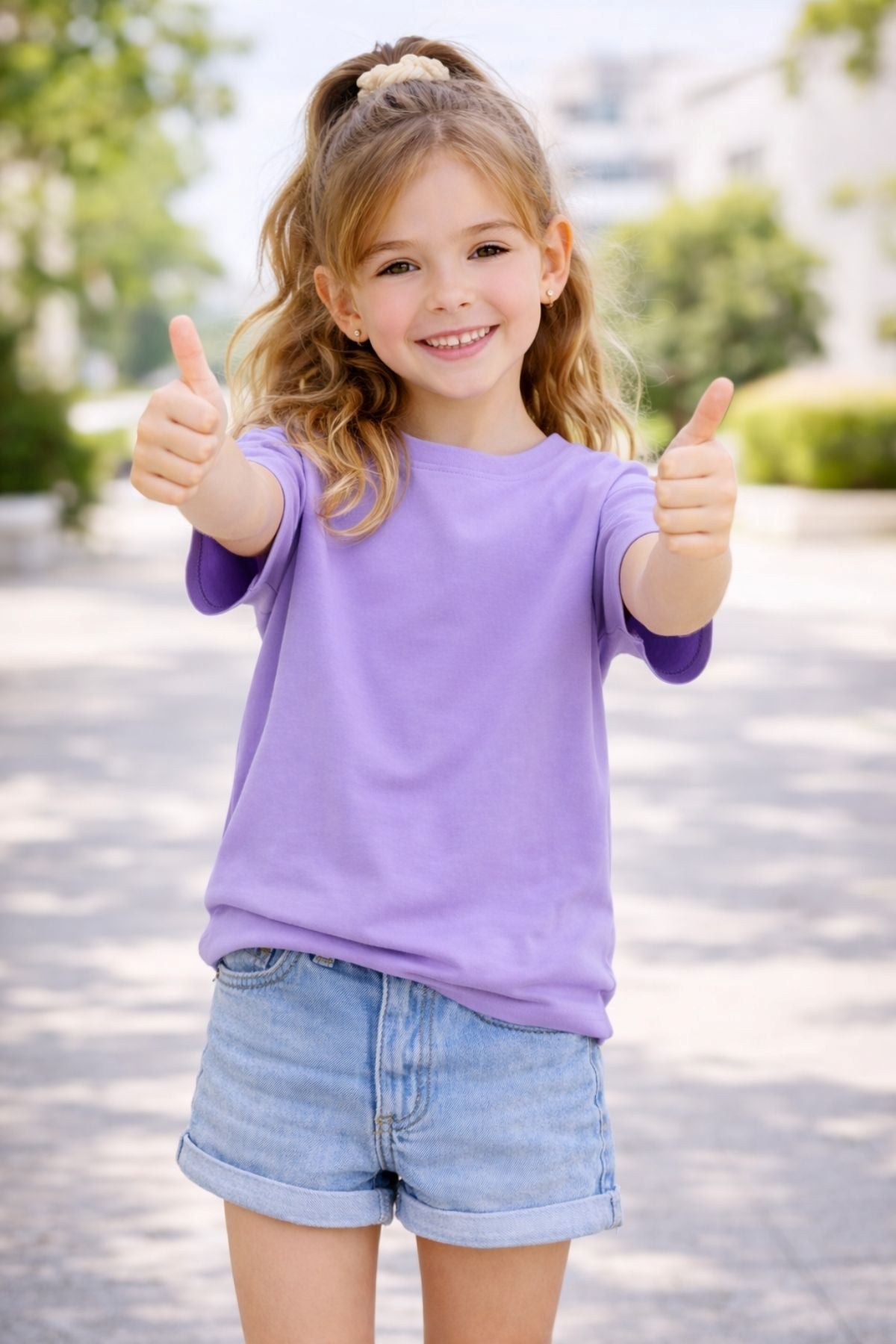 Unisex Basic Kısa Kollu Çocuk T-Shirt