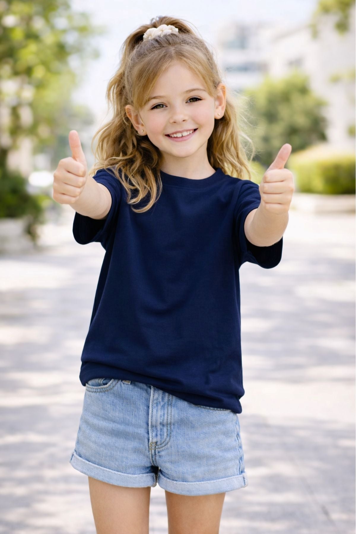 Unisex Basic Kısa Kollu Çocuk T-Shirt