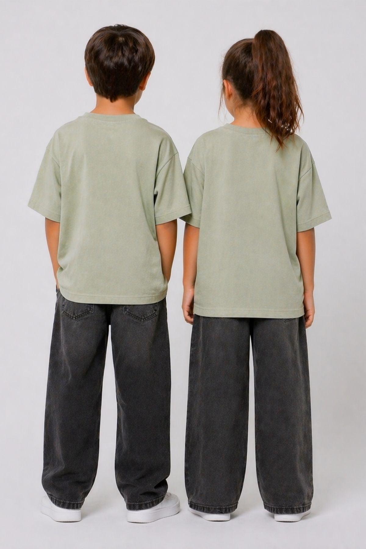 Unisex Basic Kısa Kollu Çocuk T-Shirt