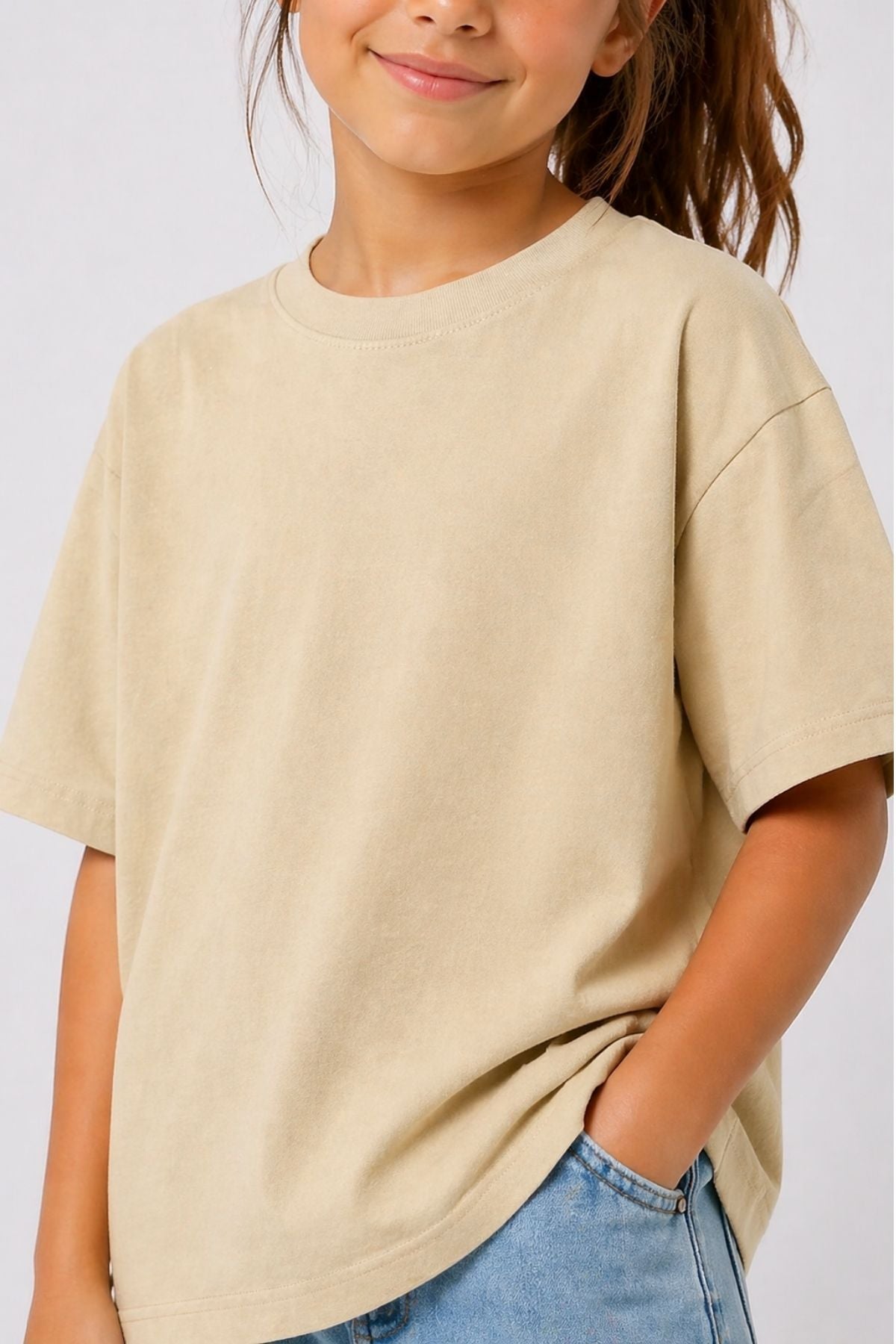 Unisex Basic Kısa Kollu Çocuk T-Shirt