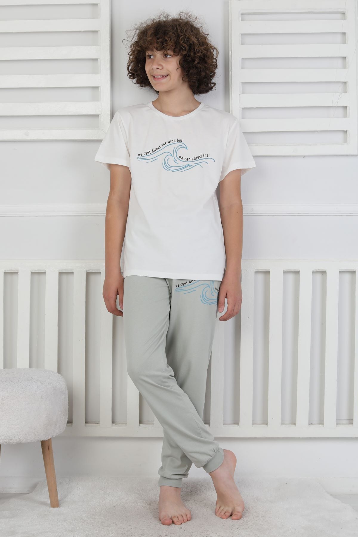We Can Adjust The Baskılı Erkek Çocuk Pijama Takımı