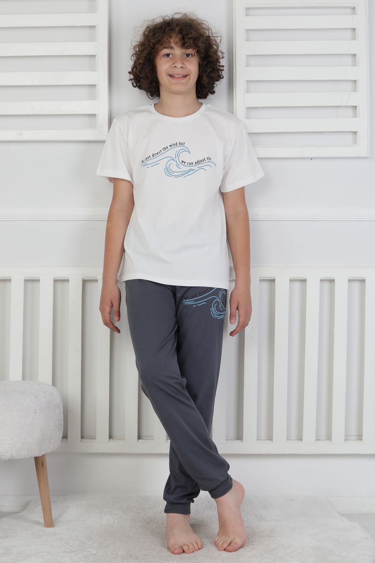 We Can Adjust The Baskılı Erkek Çocuk Pijama Takımı