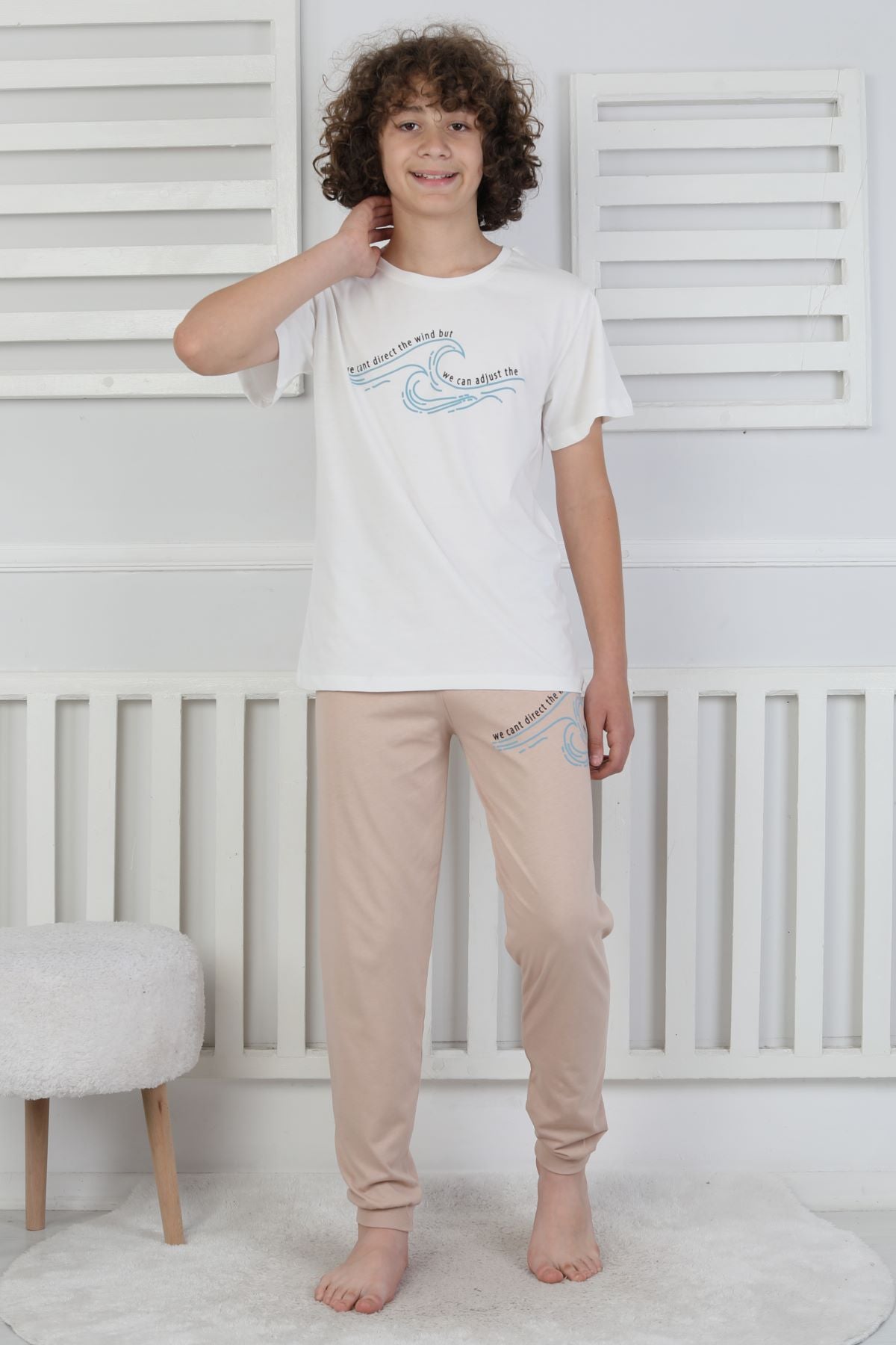 We Can Adjust The Baskılı Erkek Çocuk Pijama Takımı