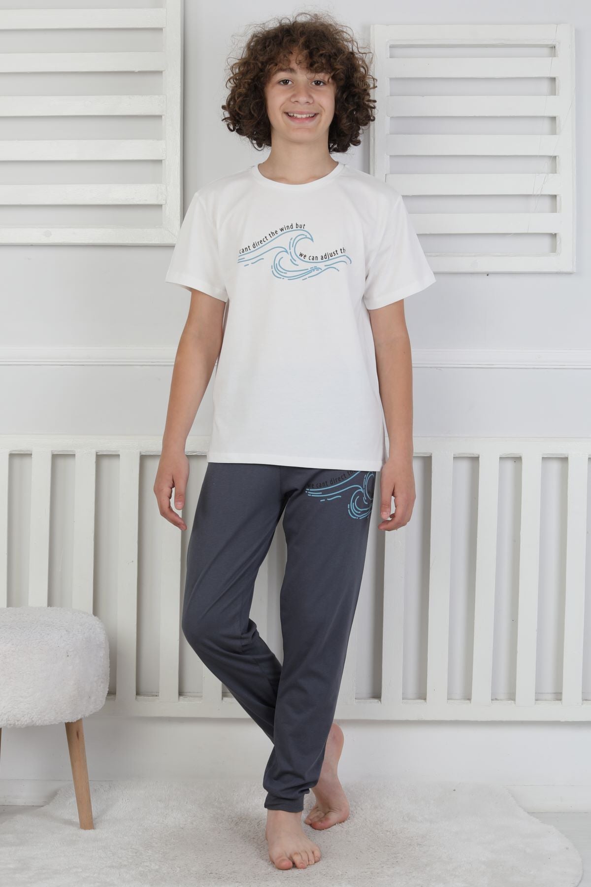 We Can Adjust The Baskılı Erkek Çocuk Pijama Takımı