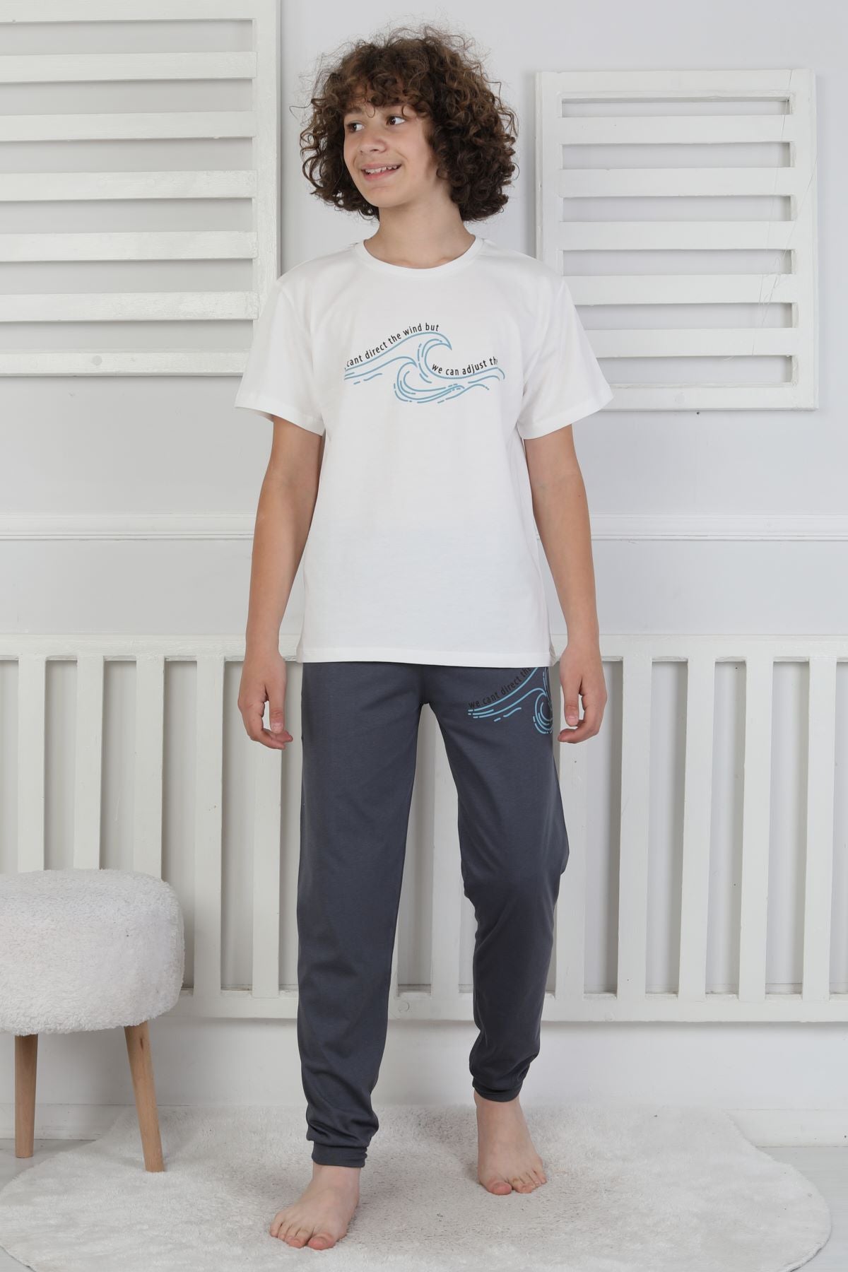 We Can Adjust The Baskılı Erkek Çocuk Pijama Takımı