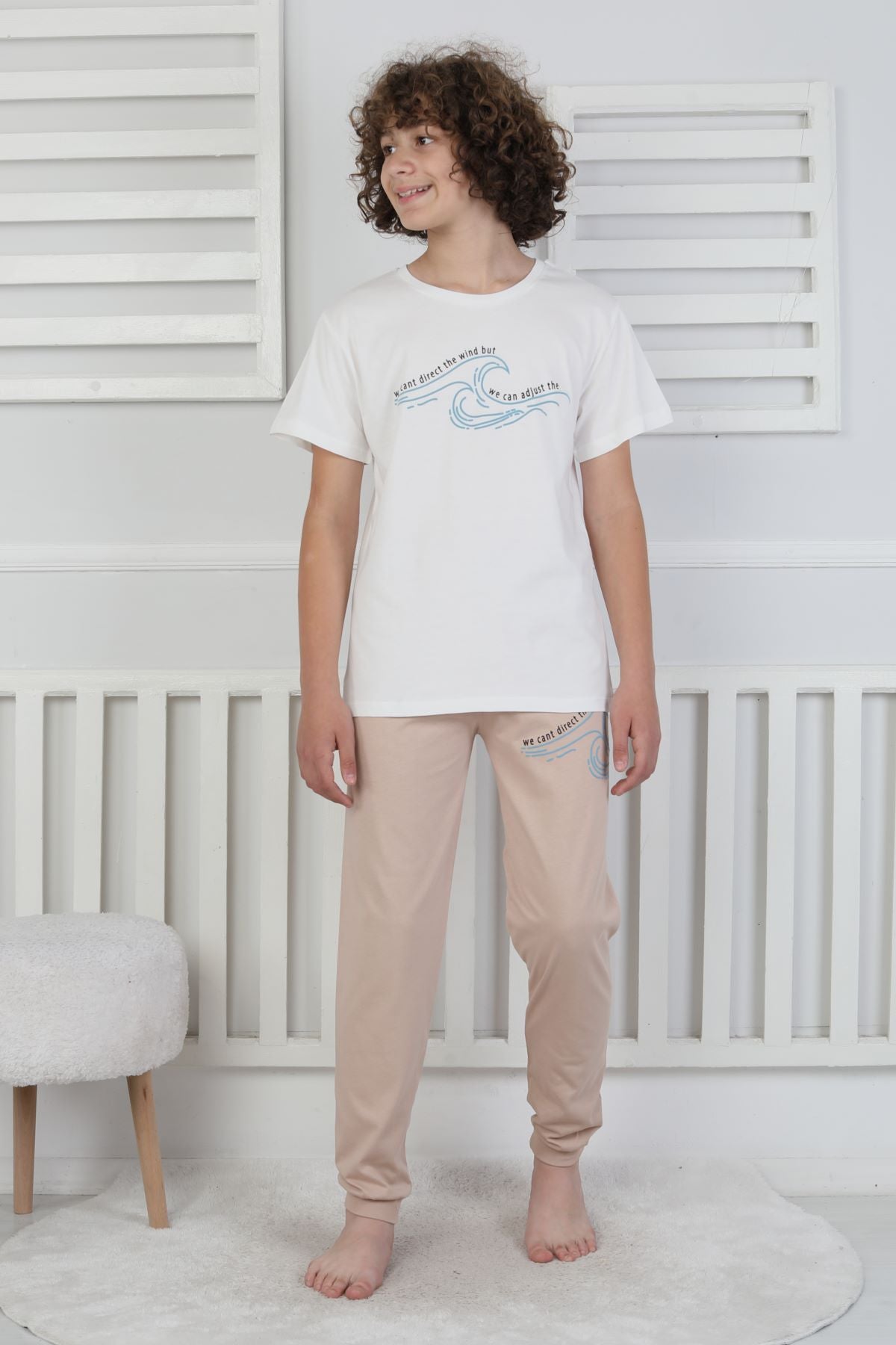 We Can Adjust The Baskılı Erkek Çocuk Pijama Takımı