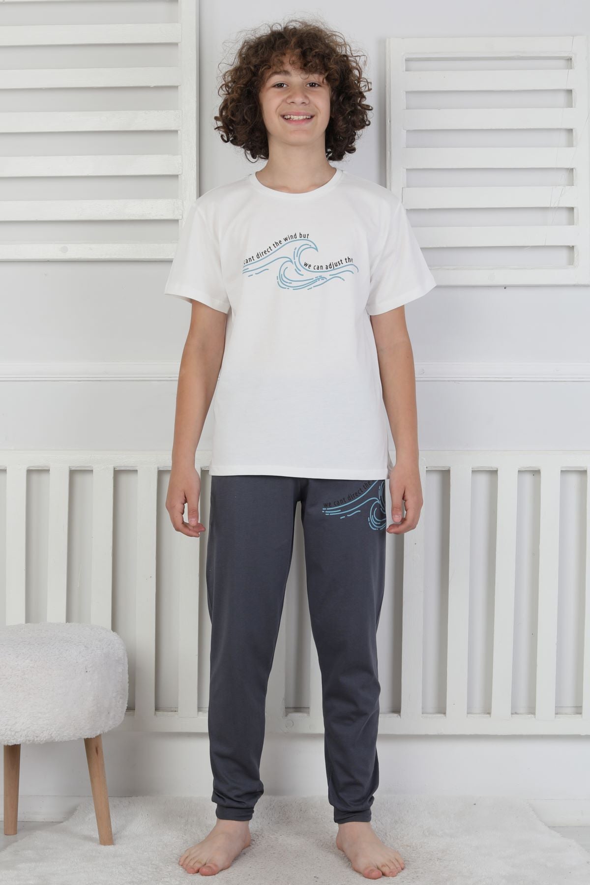 We Can Adjust The Baskılı Erkek Çocuk Pijama Takımı
