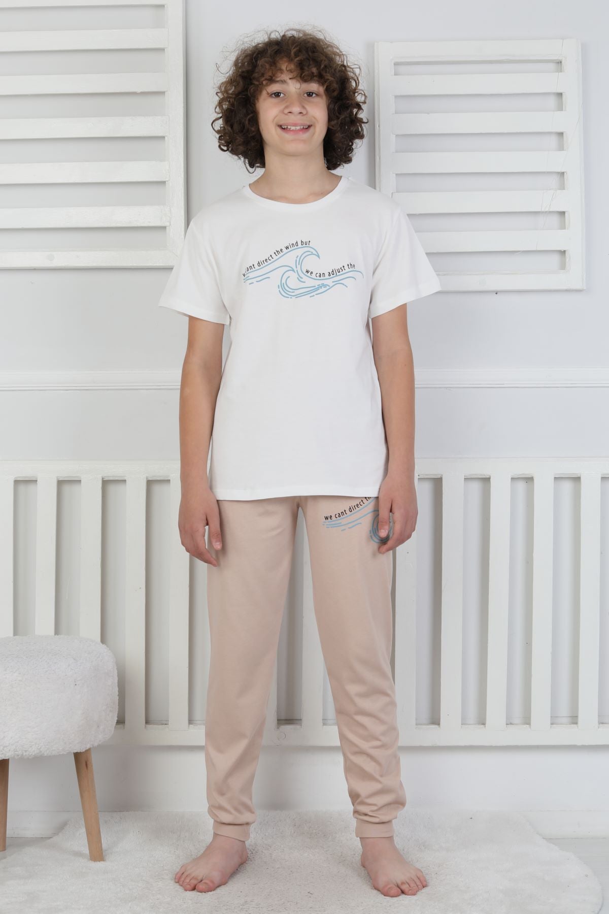 We Can Adjust The Baskılı Erkek Çocuk Pijama Takımı