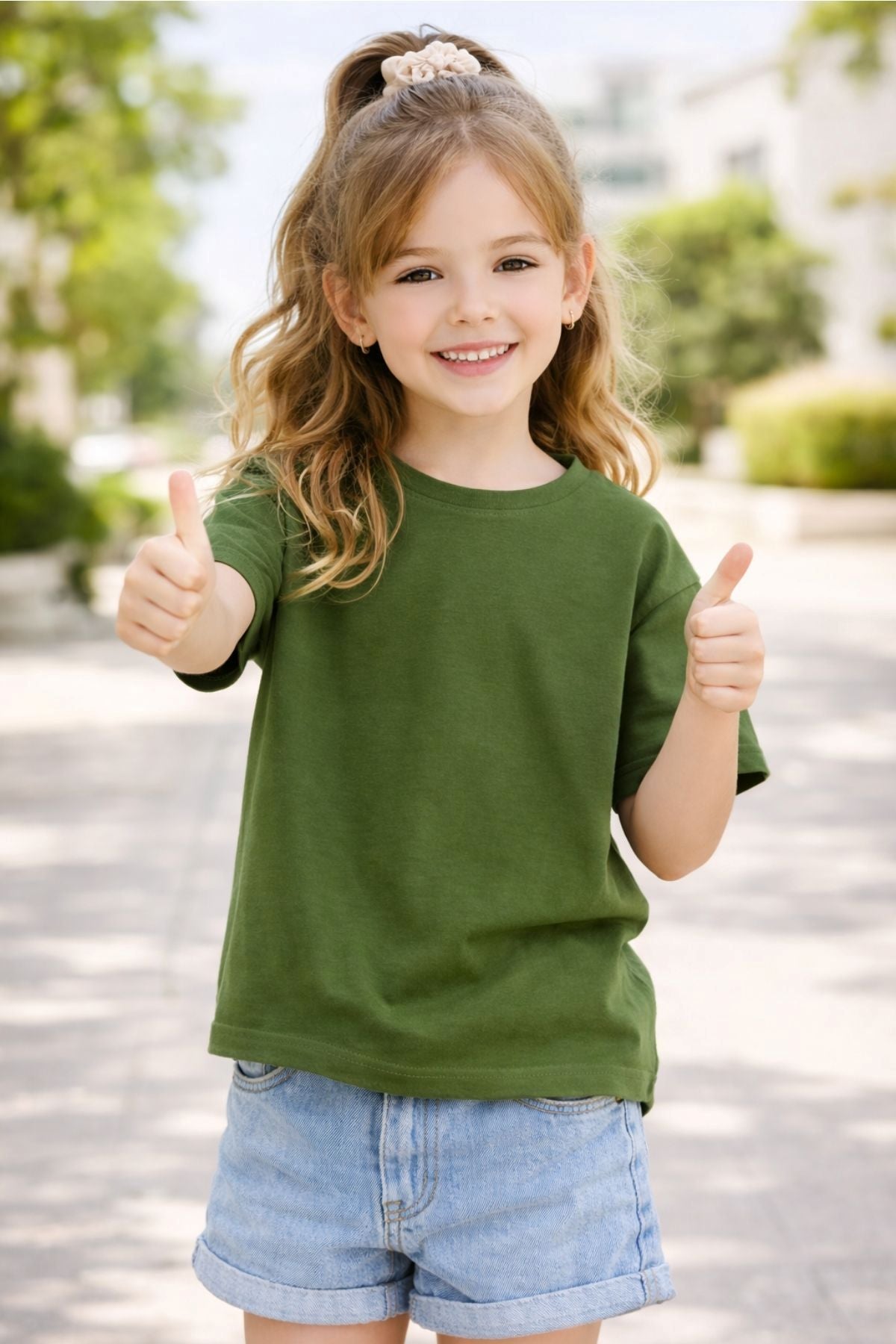 Unisex Basic Kısa Kollu Çocuk T-Shirt