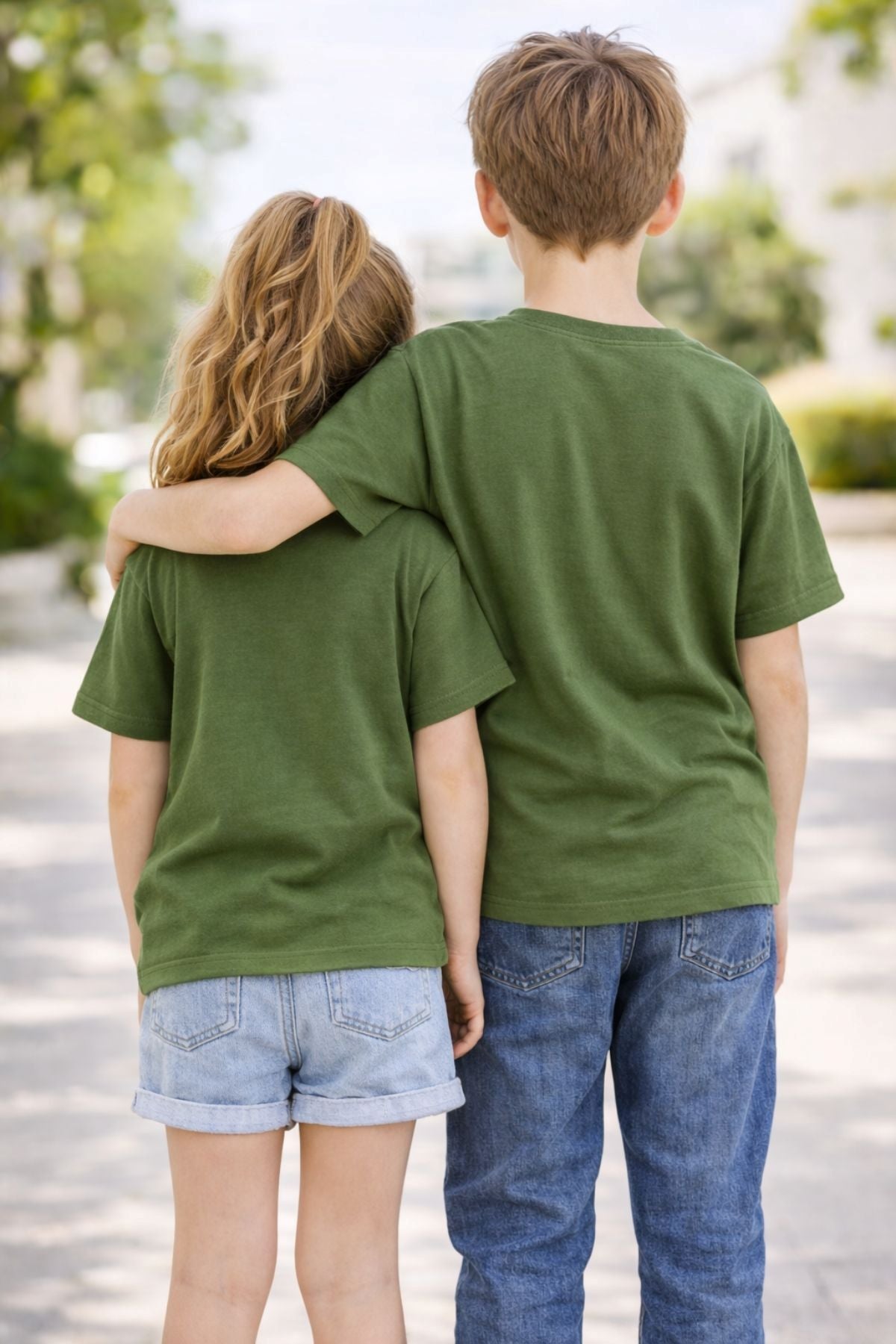 Unisex Basic Kısa Kollu Çocuk T-Shirt