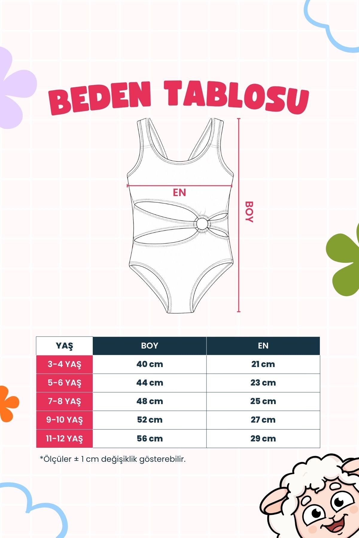 Halka Detaylı Cut-Out Kız Çocuk Mayokini