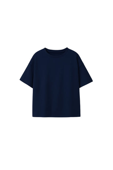 Basic 2'Li Unisex Bisiklet Yaka T-Shirt ( Lacivert - Haki )