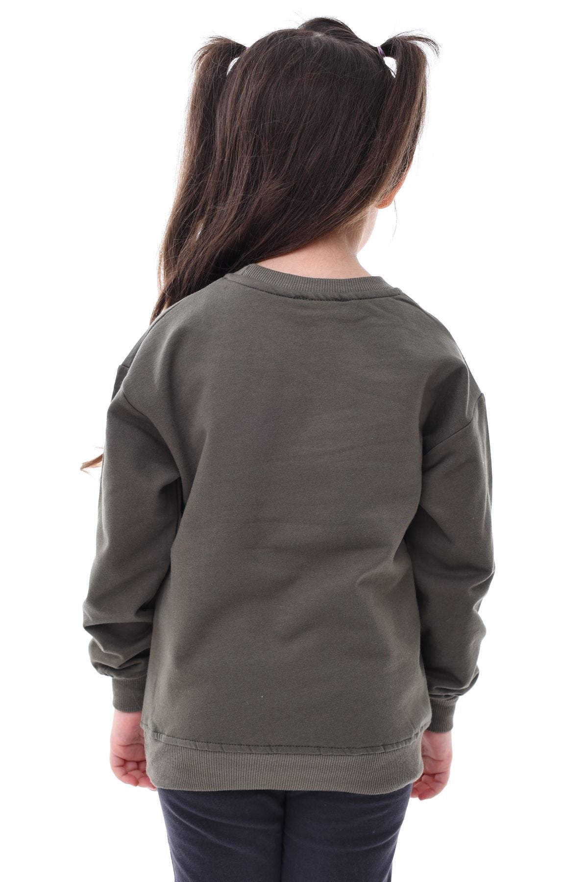 Basic Bisiklet Yaka Şardonlu Çocuk Sweatshirt 3-12 Yaş