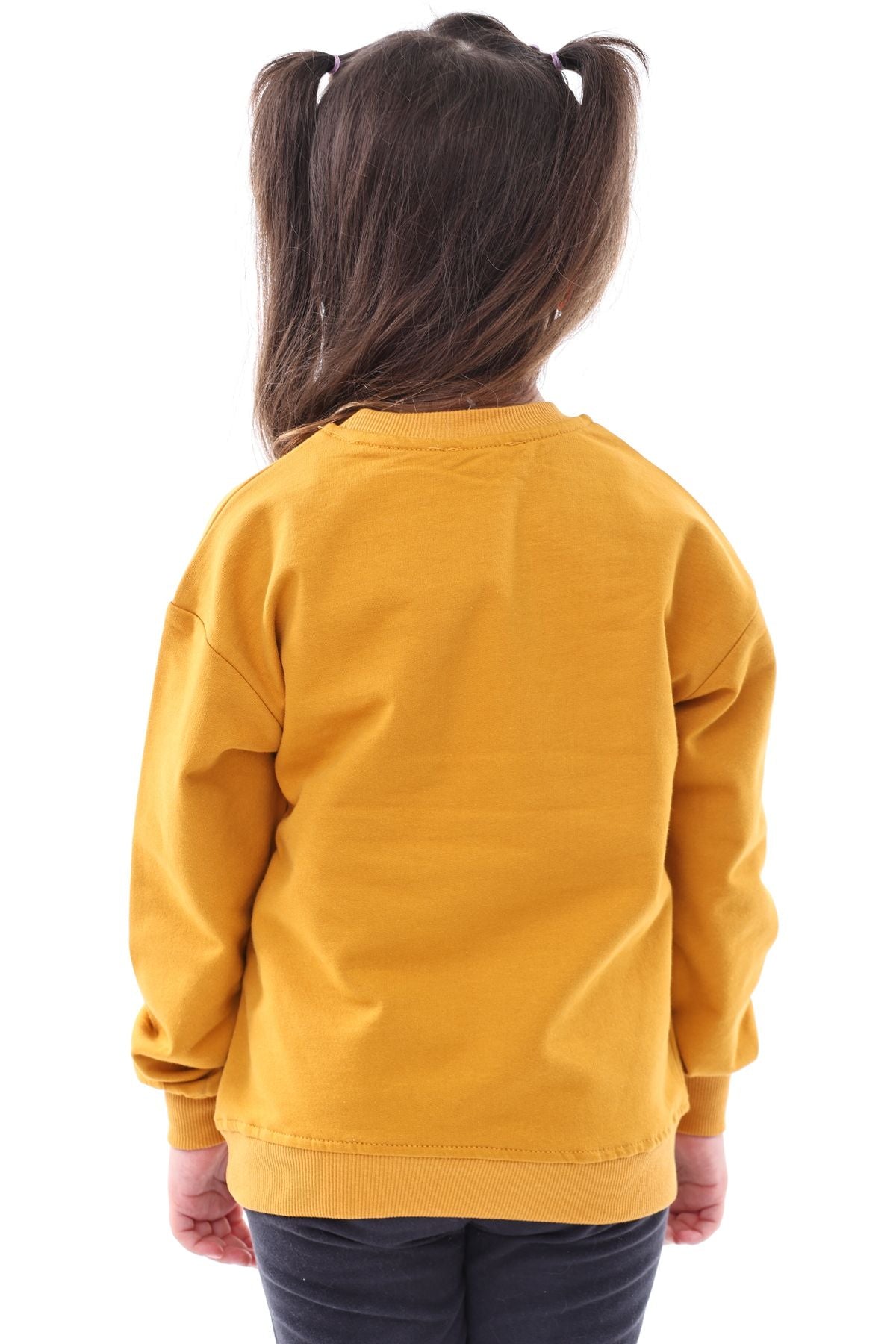 Basic Bisiklet Yaka Şardonlu Çocuk Sweatshirt 3-12 Yaş
