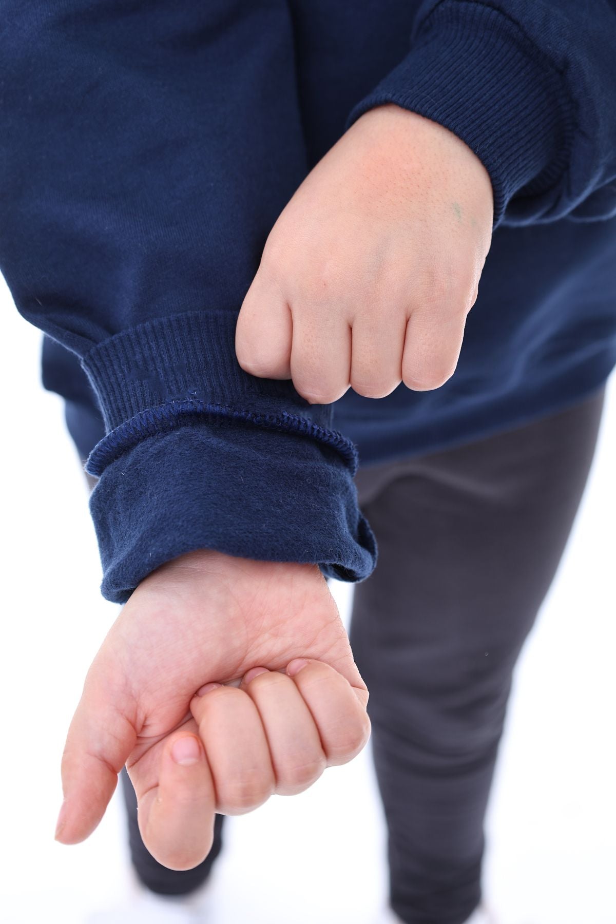 Basic Bisiklet Yaka Şardonlu Çocuk Sweatshirt 3-12 Yaş