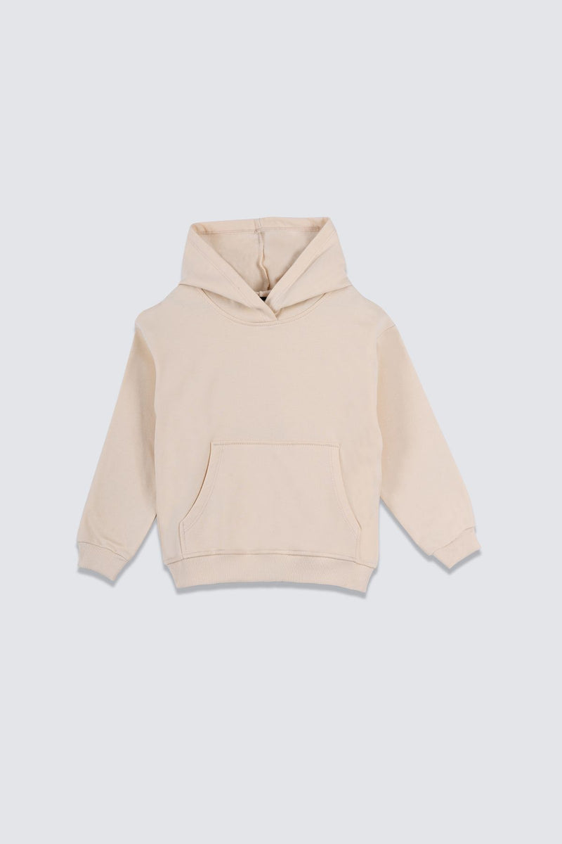 Basic Kapüşonlu Şardonlu Kanguru Cep Detaylı Çocuk Sweatshirt 3-12 Yaş