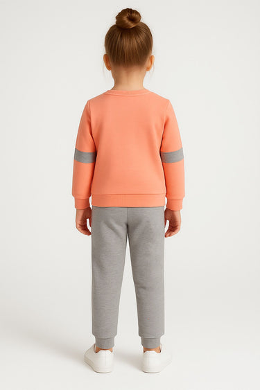 Belive In Yoursey Yele Detaylı Unicorn Baskılı Kız Çocuk Eşofman Takımı