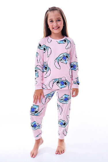Cute Monster Desenli Kız Çocuk Pijama Takımı