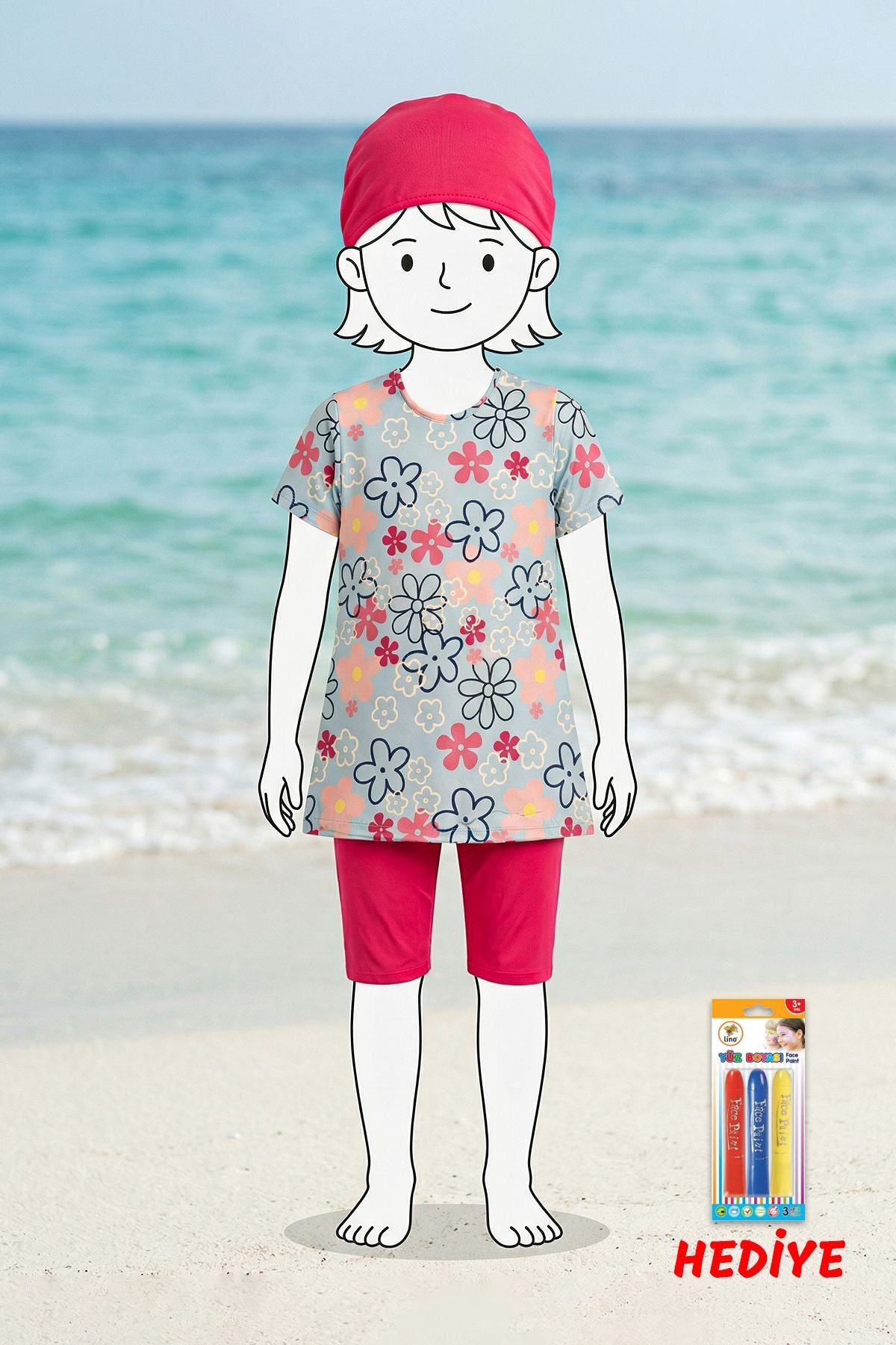 Daisy Bloom Kız Çocuk Mayo Takımı