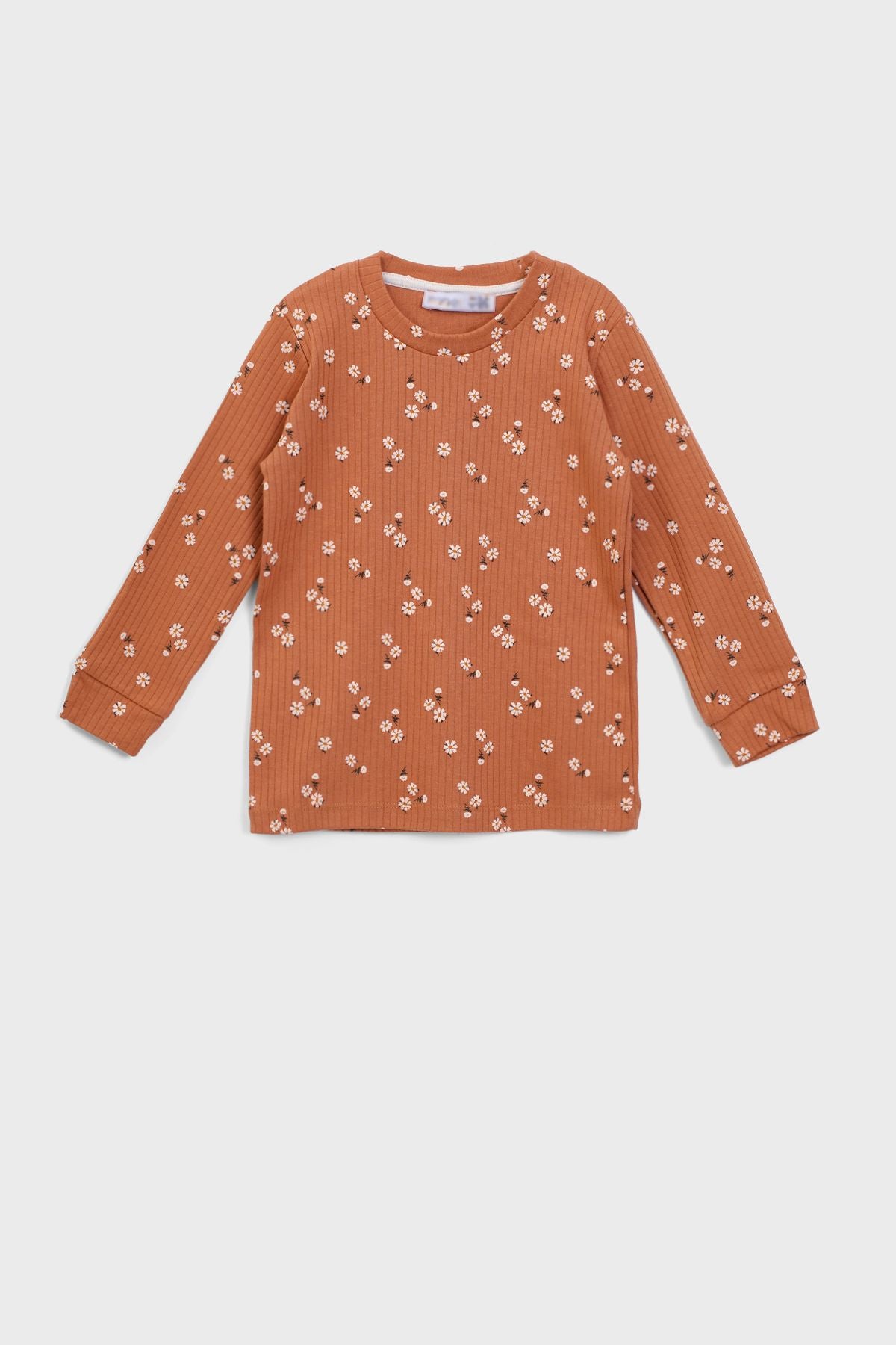 Kalp Desenli %100 Pamuk Kız Çocuk Pijama Takımı