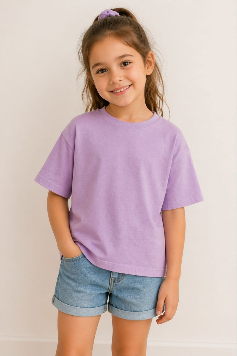 Kız Çocuk Basic kısa Kollu T-Shirt